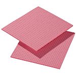 Spontex Pink Scourer 206mm x 185mm x 5.2mm, for Cleaning Use