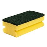 Spontex Green Scourer 140mm x 68mm x 48mm, for Cleaning Use