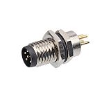 RS PRO Industrial Circular Connectors, 6 Contacts, Panel Mount, M8 Connector, Plug, Male, IP67