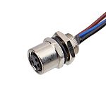 RS PRO Industrial Circular Connectors, 4 Contacts, Panel Mount, M8 Connector, Socket, Female, IP67