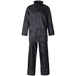 Supertouch Black Reusable Rain Suit, XXXXL
