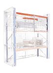 Manorga Galvanised Sheet Steel Storage Rack System Shelving System