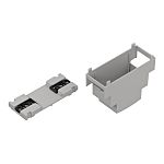 Pouzdro pro lištu DIN Ohnivzdorný ABS, 90 x 89.2 x 32mm Souprava kolejnice DIN