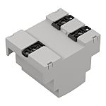 Pouzdro pro lištu DIN Ohnivzdorný ABS, 90 x 71.5 x 65.25mm Filtr