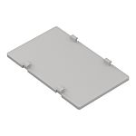 Pouzdro pro lištu DIN Ohnivzdorný ABS, 41.5 x 66.45 x 4.8mm