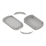 RS PRO Light Grey ABS General Purpose Enclosure, 110 x 57 x 25mm