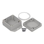 RS PRO Light Grey ABS General Purpose Enclosure, IP65, Light Grey Lid, 75 x 45 x 45mm