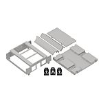 Pouzdro pro lištu DIN Ohnivzdorný ABS, 89.2 x 89.75 x 32mm Skříň DIN