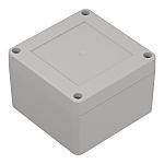 RS PRO Light Grey ABS General Purpose Enclosure, IP67, Light Grey Lid, 90 x 90 x 60mm