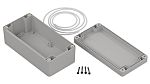 RS PRO Light Grey ABS General Purpose Enclosure, IP65, Flanged, Transparent Lid, 160 x 80 x 60mm