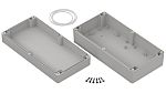 RS PRO Light Grey ABS General Purpose Enclosure, IP65, Light Grey Lid, 240.2 x 120.1 x 75mm