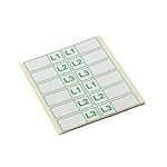 Schneider Electric Green/White Adhesive Multipurpose Label Sheet, Pack of 1EA