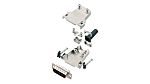 Encitech Connectors 6355 15 Way Side Entry Cable Mount Solder D-sub Connector Plug