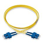 Schneider Electric SC to SC Duplex Single Mode OS2 Fibre Optic Cable, 9μm, Yellow, 10m