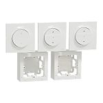 Schneider Electric White Blind & Roller Control Switch, Odace Series