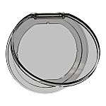 Schneider Electric Transparent Push Button Cap for Use with Push Button Caps, 85 x 85 x 7mm