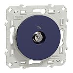 Blue Male Socket, Flush Mount