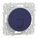 RJ45 Blue 8 Outlet Socket, Flush Mount