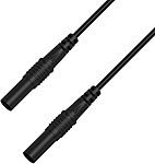 RS PRO Test Leads, 2.5A, 50V, Black, 150cm Lead Length