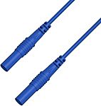 RS PRO Test Leads, 2.5A, 50V, Blue, 100cm Lead Length