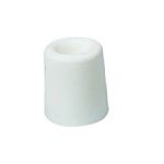 Guitel Hervieu White Rubber Door Stopper, 30mm Diameter, 25mm Long