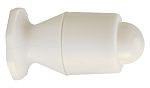 Guitel Hervieu White Polyimide Door Stopper, 37mm Diameter, 68mm Long