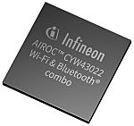 Infineon CYW43022CUBT 4.6V WiFi Module, Bluetooth Low Energy (BLE), WiFi GPIO, SDIO, SPI, UART