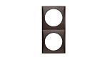 Berker Brown 2 Gang Frame