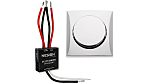 Berker 1 Gang Round Push Button Operator Dimmer Switch, 48V dc, 96W