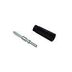 Nelco Black Plug Banana Plug, 2mm Connector, 30A, Silver Plating