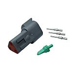 Deutsch, DT Automotive Connector Plug Grey Wire Mount 3 Way DT04-3P-KIT