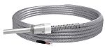 RS PRO PT100 Temperature Sensor, 6mm Dia, 100mm Long, +400°C Max
