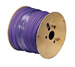 HellermannTyton ConnectivityCA, 500m Cat6a, Purple Unterminated to, F/FTP Shielded, Unterminated LSFRZH Sheath