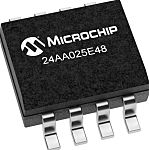 Microchip 24AA025E48-I/SN, 2kbit EEPROM Chip 8-Pin SOIC I2C (2-Wire)