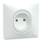 Schneider Electric S32 White Plug Socket, 2 Poles, 16A