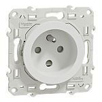 Schneider Electric S52 White Plug Socket, 2 Poles, 16A, French 2P