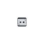 SAT, TV Aluminum Color Female Socket, Flush Mount