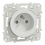 Schneider Electric S52 White Plug Socket, 2 Poles, 16A, French 2P