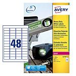Avery White Adhesive High Visibility Label Sheet, Pack of 20Sheets