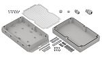 RS PRO Light Grey Polycarbonate General Purpose Enclosure, IP65, Flanged, Light Grey Lid, 209.9 x 60 x 139.9mm