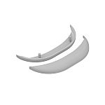 RS PRO ABS Cover for Use with Enclosures, 19.95 x 57.2 x 6.5mm