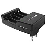 RS PRO Battery Charger For Alkaline, Ni-Cd, Ni-MH AA, AAA 4 Cell 1.48 → 1.65V 350, 100mA with AC plug