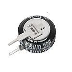 Supercondensador EDLC RS PRO, 0.22F, -20 → +80%, 5.5V dc, Montaje en orificio pasante