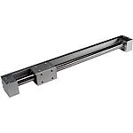 SMC Double Acting Rodless Pneumatic Cylinder 400mm Stroke, 25mm Bore