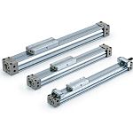 SMC Double Acting Rodless Pneumatic Cylinder 1000mm Stroke, 25mm Bore