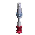 Ventosa SMC ZPT10BSJ10-B5-A10, Fuelle Caucho de Silicona