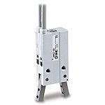 SMC 2 Finger Double Action Pneumatic Gripper, MHC2-6D, Angle Gripping Type