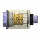 SMC Vacuum Filter - ZFZ Series Series, 10μm