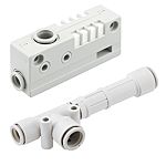 SMC Vacuum Ejector, 1mm nozzle , -88kPa, ZH Series series
