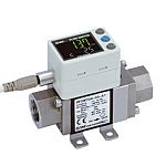 SMC PF3W720 Series Digital Flow Sensor Flow Sensor for Water and Ethylene Glycol Aqueous Solution, 2 L/min Min, 16